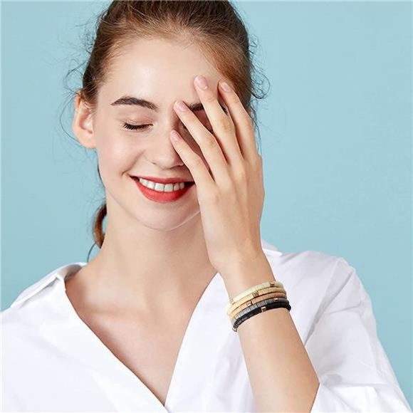 Surfer Heishi Clay Bead Bracelets for Women Bohemian Stackable Vynil - Picture 5 of 8